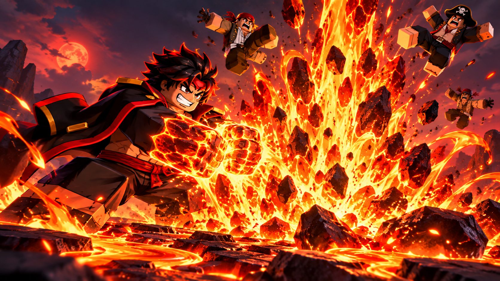 Blox Fruits Magma bekommen: Lava-Eruption schleudert Gegner hoch