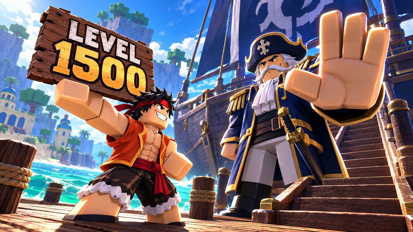 Blox Fruits Third Sea erreichen: Mr. Captain am Hafen der Green Zone