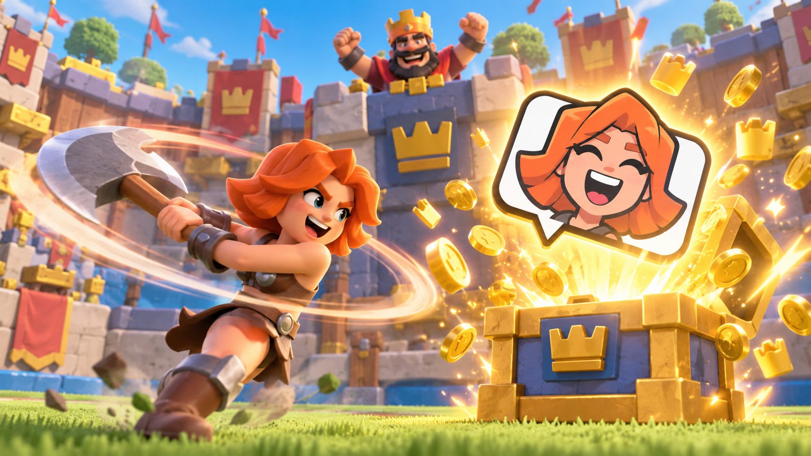 Clash Royale Codes: Walküre in der Arena mit Gratis-Emote