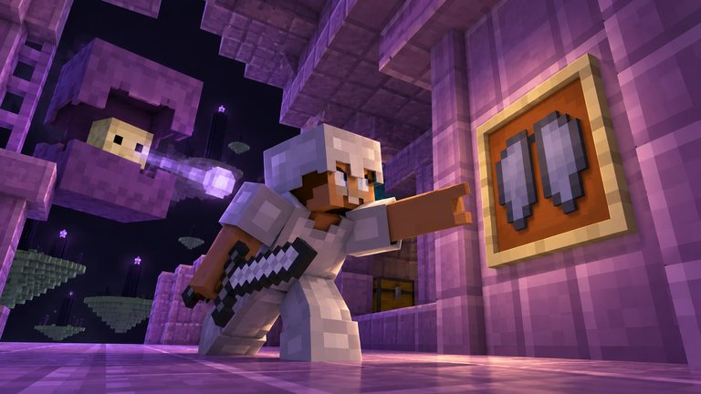 Deine Minecraft Elytren hängen an Bord eines Schiffs