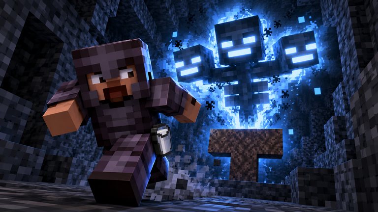 Den Wither beschwörst du am besten tief unter der Erde