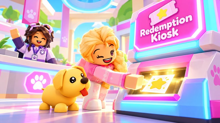 Adopt Me codes go in one kiosk you can find in a minute