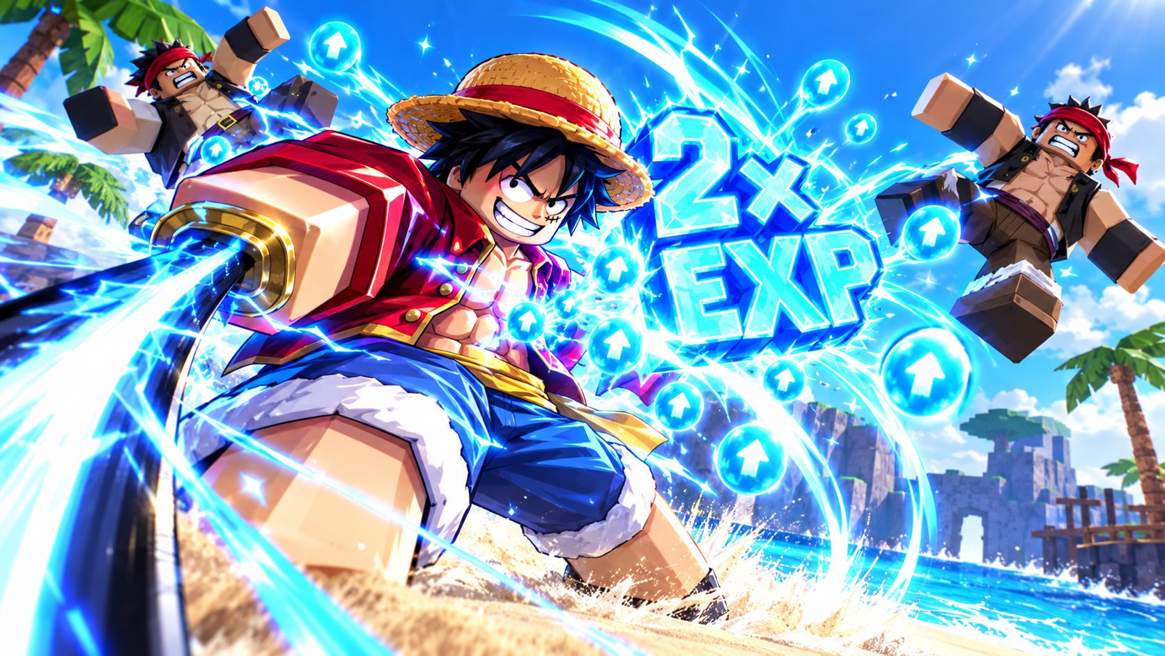 Blox Fruits pirate farming quests with a double EXP aura, Blox Fruits codes