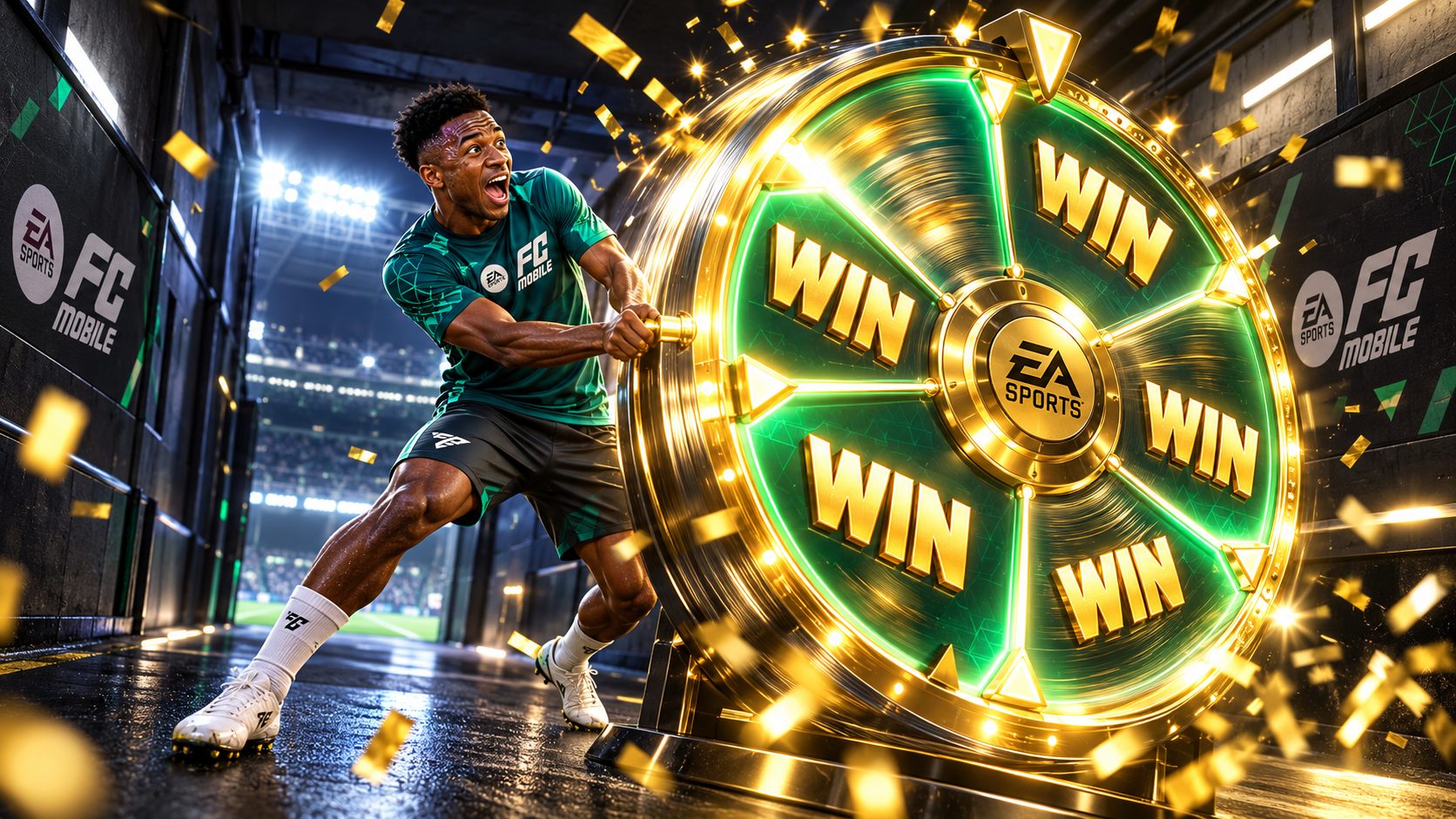Codigos Blass FC Mobile prize wheel illustration