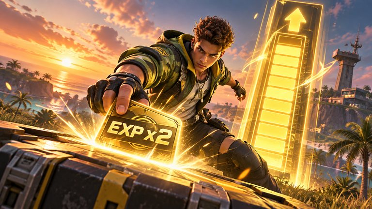 Free Fire level up fast with the card that doubles your EXP