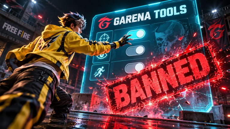 Garena Tools panel puts the Garena name on your Free Fire