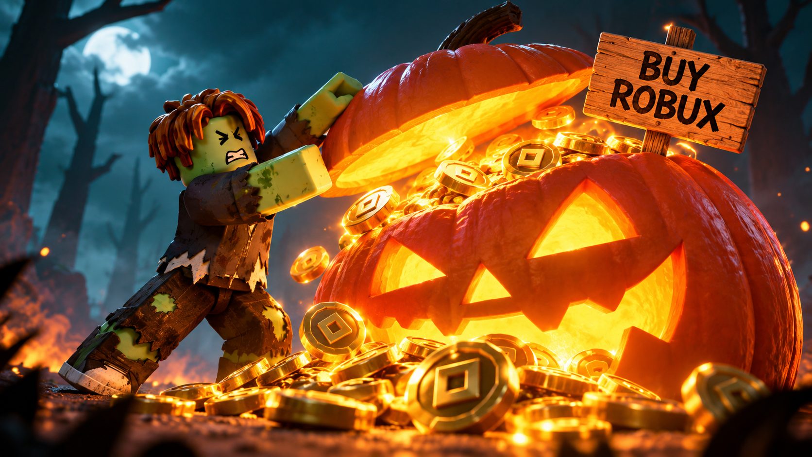 Neguixgamer free Robux guides for Roblox Halloween