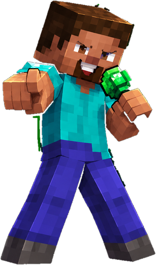 Steve de Minecraft, el presentador