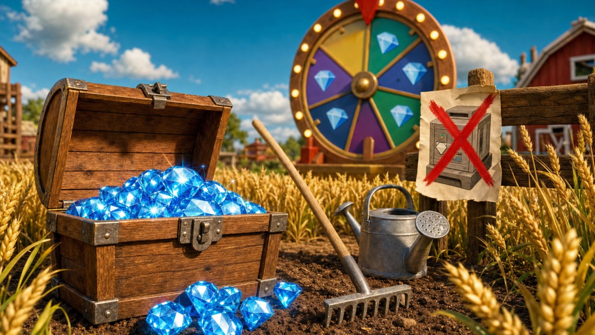 De dónde salen los diamantes gratis en Hay Day y por qué no necesitas hacks