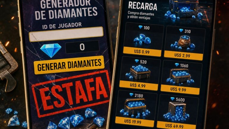 Free Fire: esto es lo que pasa con el generador de diamantes por ID
