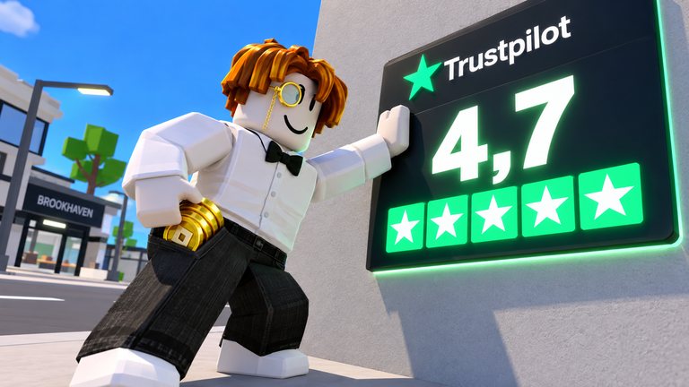 BloxEarn te da Robux y su nota en Trustpilot tiene truco