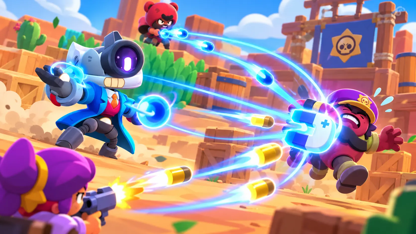 Cosmo de Brawl Stars le pega un imán al rival para esto