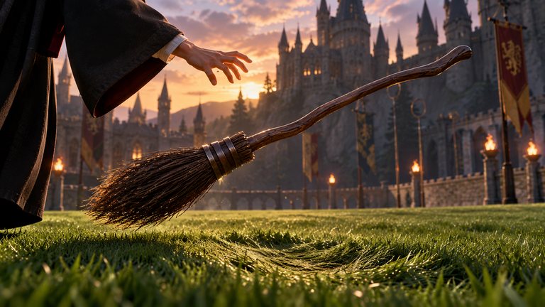 ¿Qué dices para invocar una escoba en Hogwarts Mystery?