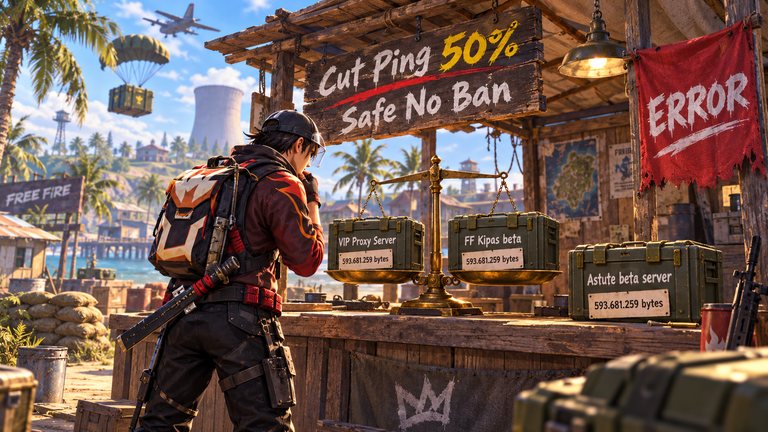 Proxy Server Free Fire te promete menos ping y bajas esto