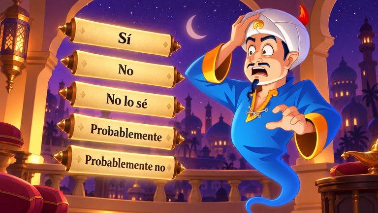 Akinator te lee la mente con 5 botones y así se le gana