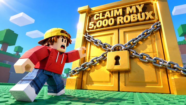 Claimbux se hace pasar por Roblox y te manda a esto