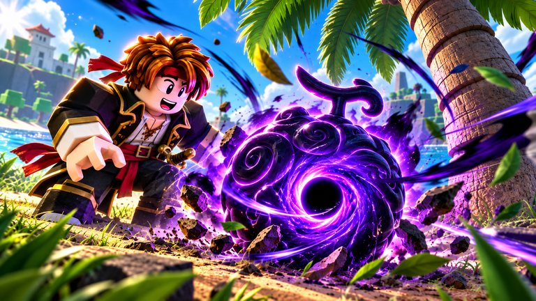 La fruta Dark de Blox Fruits se consigue sin Robux así