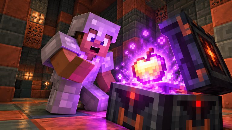 Manzana dorada encantada en Minecraft: dónde te sale más