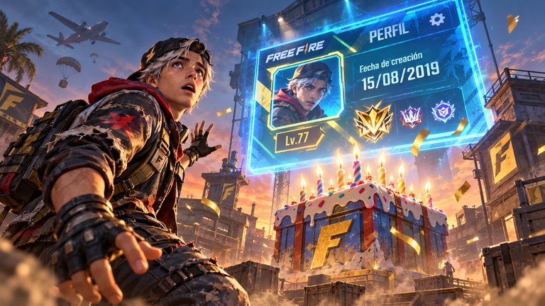 Free Fire guarda el día que creaste tu cuenta y así lo ves