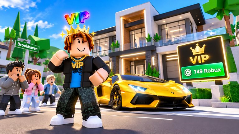 Ser VIP en Brookhaven cuesta 749 Robux y esto es lo que da