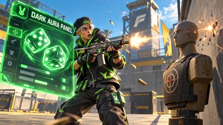 Dark Aura Panel de Free Fire se desmiente en su propia ficha