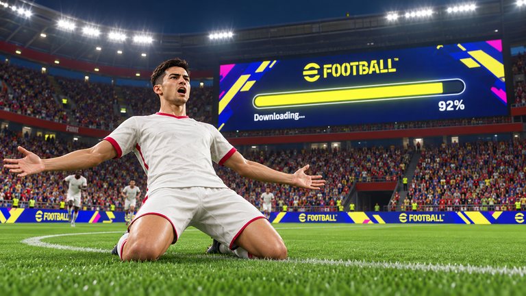 eFootball en el móvil se descarga gratis y te pide esto