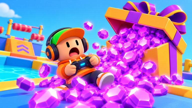 Stumble Guys te da gemas gratis por jugar a otros juegos