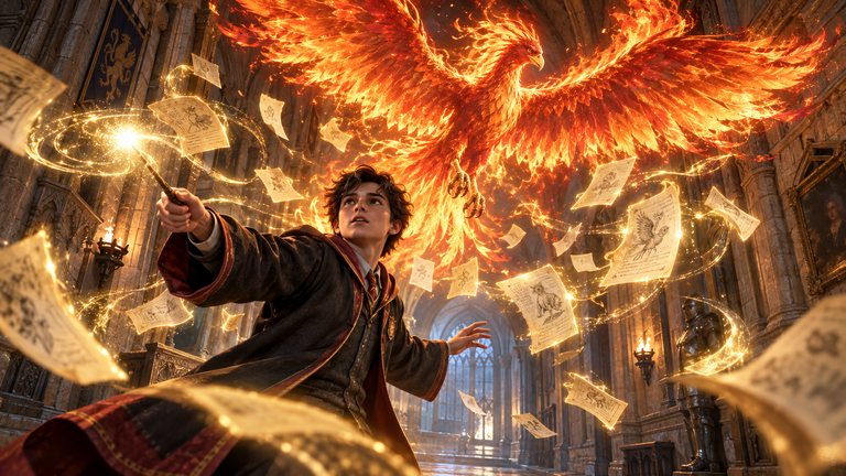Hogwarts Legacy te esconde 150 páginas y un fénix