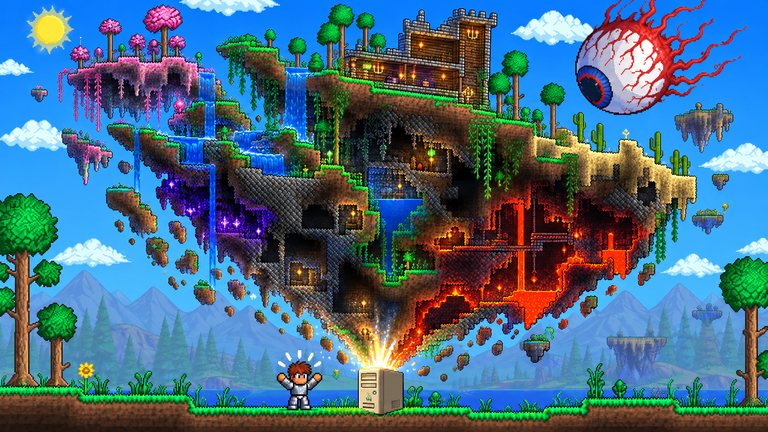 Terraria y otros juegos para PC de bajos recursos que sí van