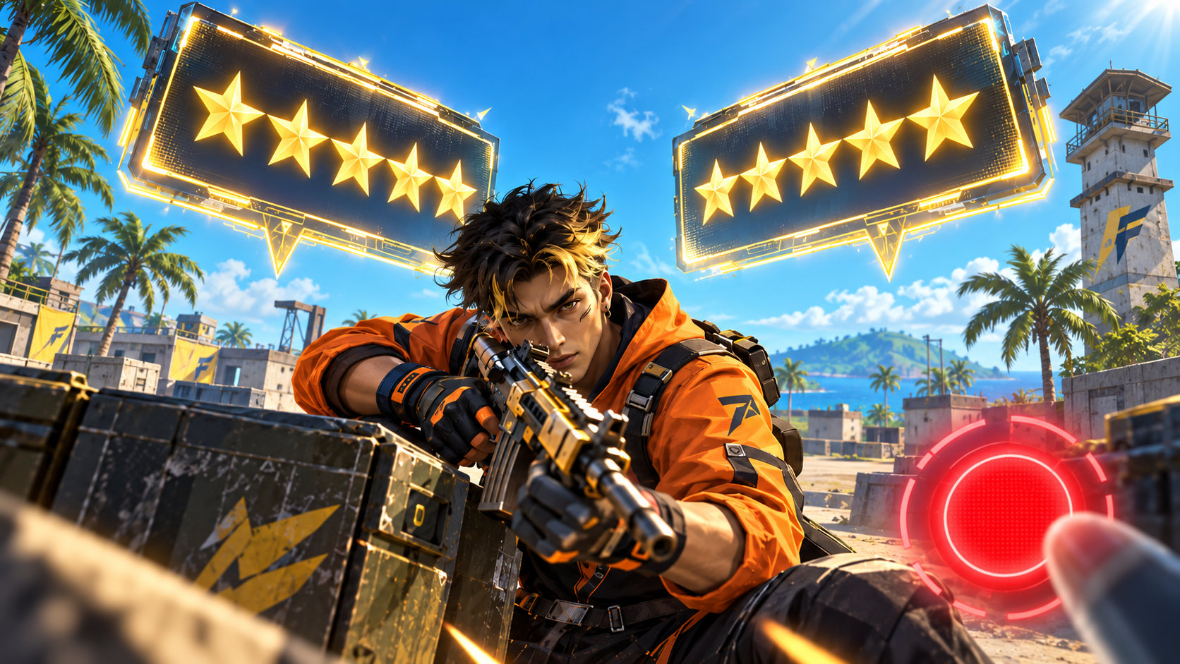 Superviviente de Free Fire ante dos reseñas de cinco estrellas idénticas