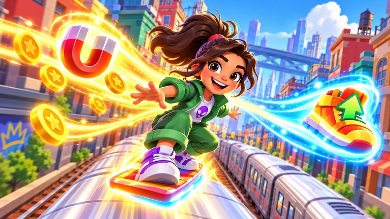 Subway Surfers City tiene un surfer que dobla tus power-ups