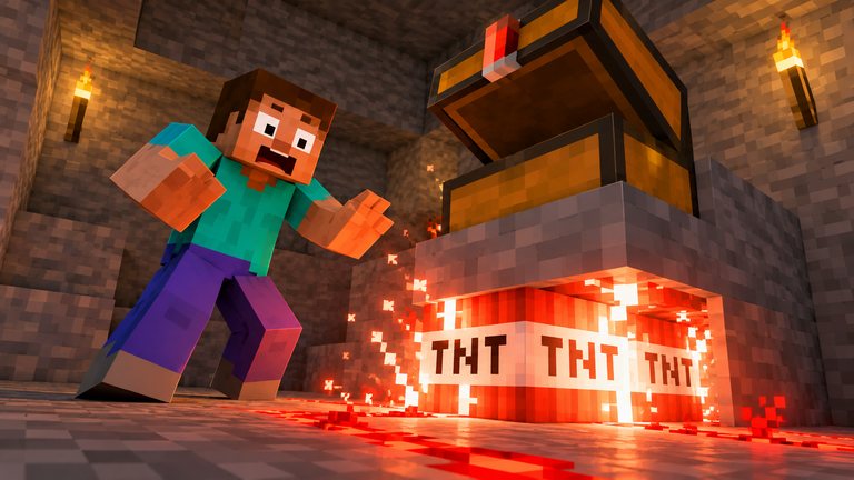 Minecraft tiene un cofre trampa que te chiva quién lo abre