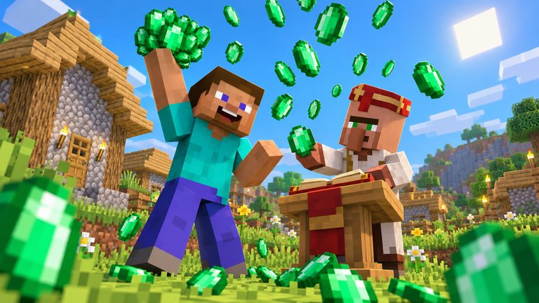 Minecraft: así consigues esmeraldas rápido sin minar