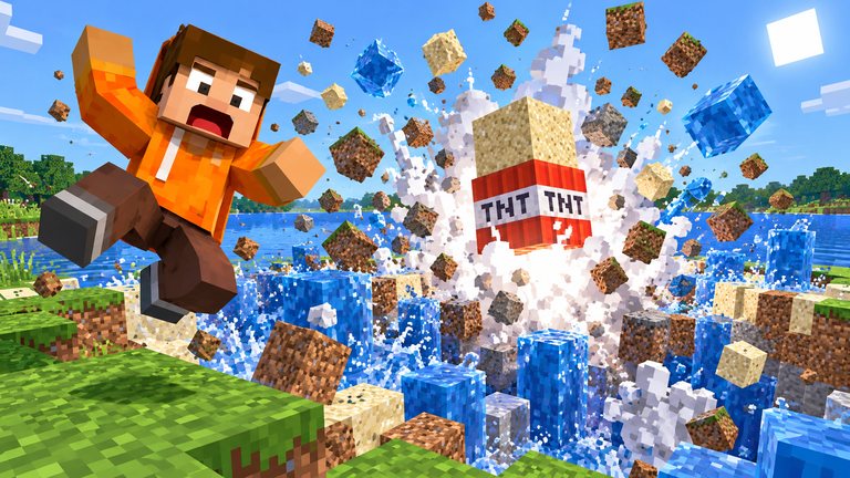 Hacer TNT en Minecraft pide 9 objetos y un truco con arena