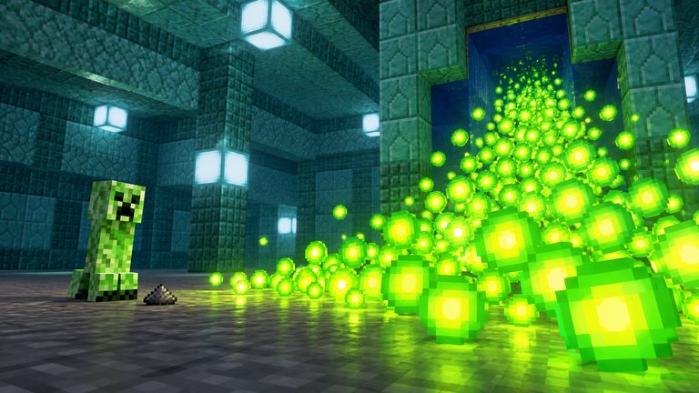 Granja de creeper y guardián en Minecraft: una da doble XP