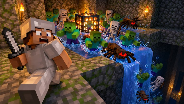 Minecraft esconde un bloque que te fabrica mobs sin parar