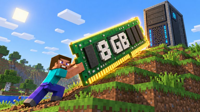 Minecraft Java ya pide 8 GB de RAM y en Android basta esto