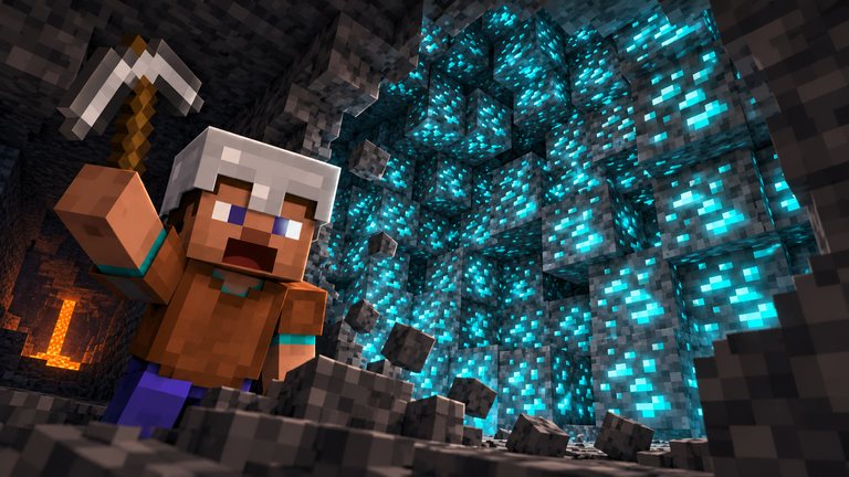 Minecraft esconde los diamantes en una capa y es esta