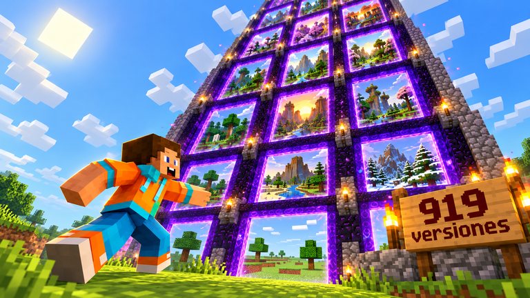 Minecraft guarda 919 versiones antiguas y así las descargas