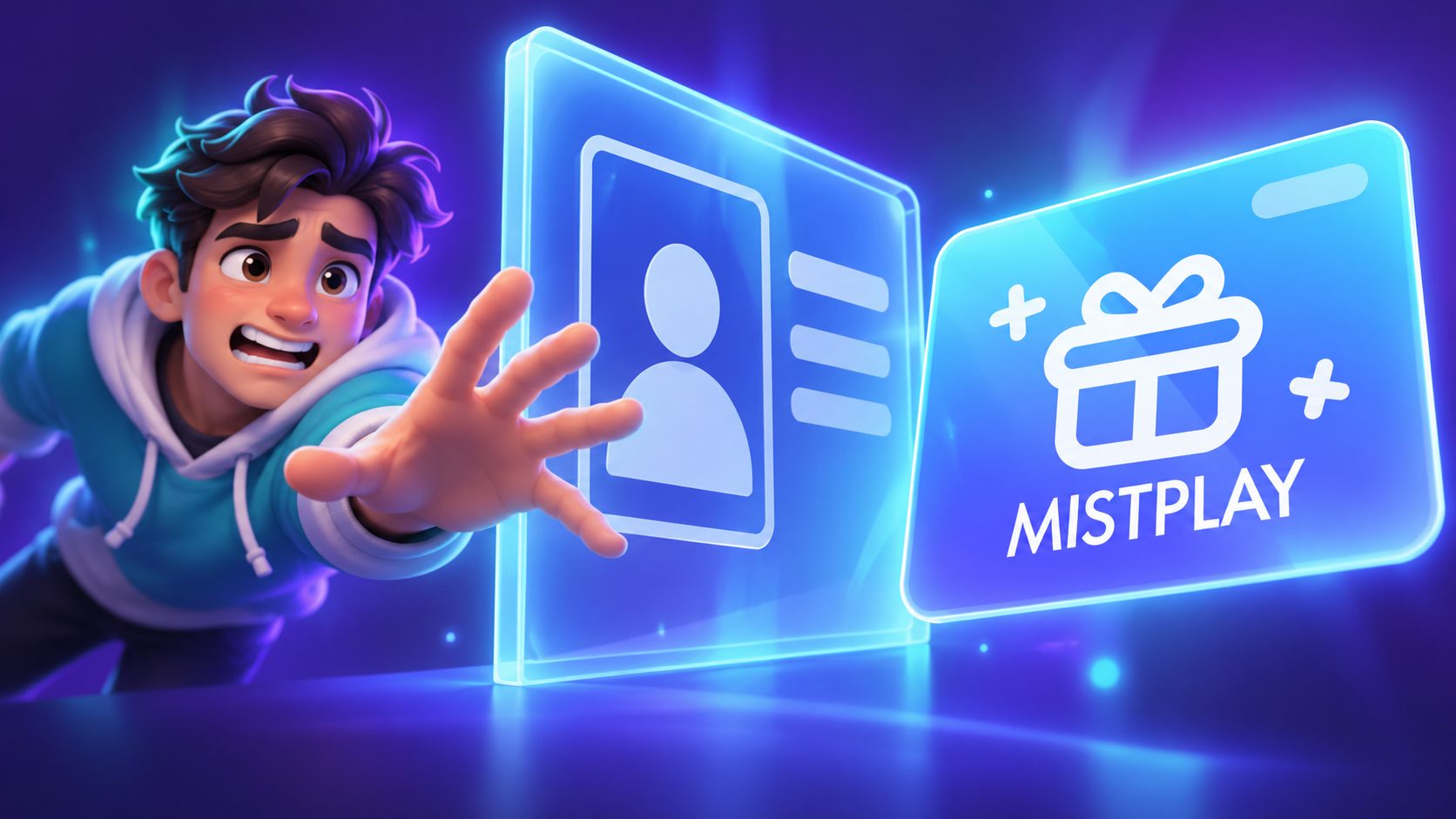 Jugador intenta alcanzar una tarjeta regalo de Mistplay bloqueada por una verificación de identidad