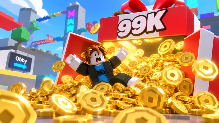 Robregalox99k y los 99k Robux de Roblox: así es por dentro