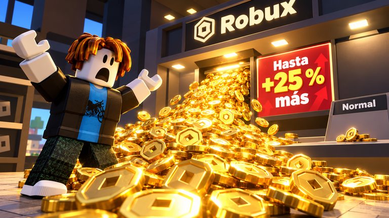 Robux baratos: Roblox te da hasta un 25 % más en este sitio