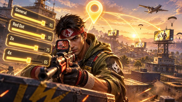 Sensi Elite te ajusta Free Fire y comparte esto con anuncios