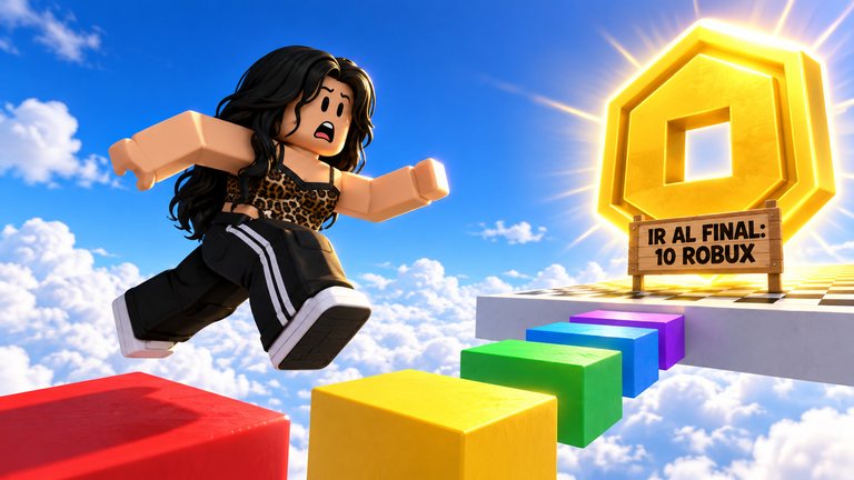 Triple Parkour en Roblox te enseña un Robux y te pide esto