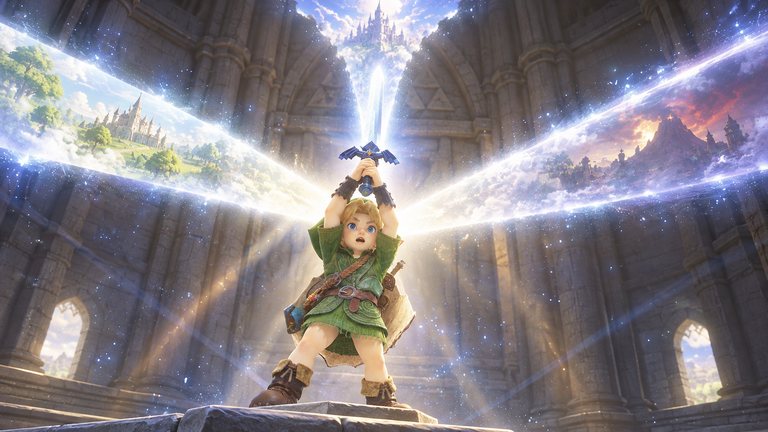 Zelda Ocarina of Time parte en tres la historia de Hyrule
