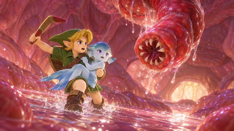 Zelda Ocarina of Time: así se pasa el Vientre de Jabu-Jabu
